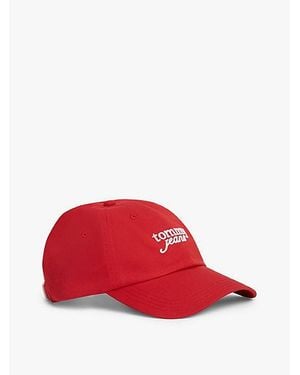 Tommy Hilfiger Gorro De Béisbol Con Logo Bordado - Rojo