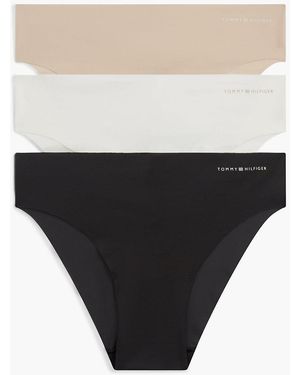 Tommy Hilfiger 3-Pack Logo Microfibre Brazilian Briefs - Natural