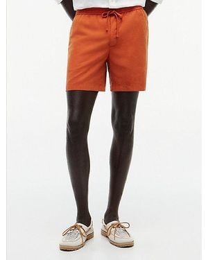 Tommy Hilfiger Dover Washed Regular Fit Shorts - Orange