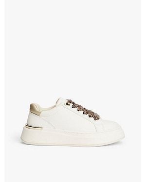 Tommy Hilfiger Platform Sneaker Mit Leoparden Schnürsenkeln - Natur