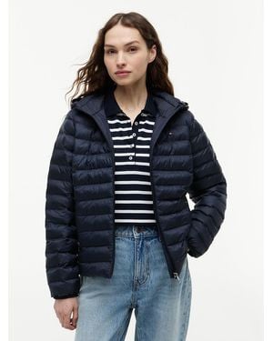Tommy Hilfiger Lightweight Padded Hooded Jacket - Blue