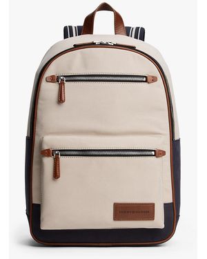 Tommy Hilfiger Casual Logo Patch Backpack - Natural
