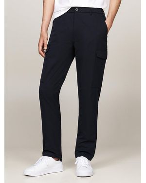 Tommy Hilfiger Harlem Anti-wrinkle Tapered Cargo Trousers - Blue