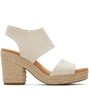 TOMS Majorca Rope Platform Sandal - White