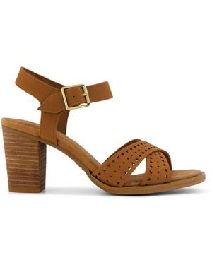 TOMS Majorca Ankle Strap Heel Sandal - Brown