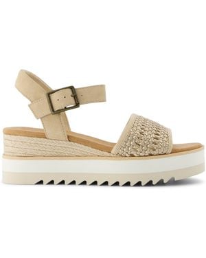 TOMS Diana Wedge Sandal - Metallic