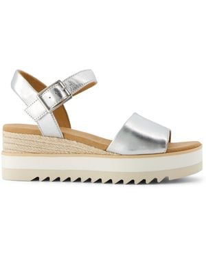 TOMS Diana Wedge Sandal - Metallic