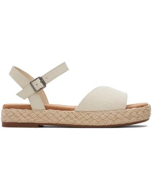 TOMS Abby Flatform Espadrille Sandal - Natural