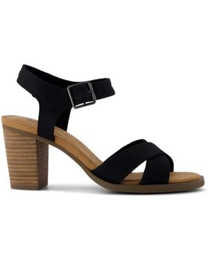 TOMS Majorca Ankle Strap Heel Sandal - Black