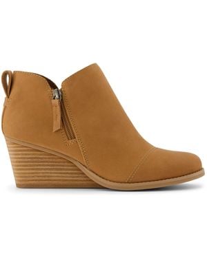 TOMS Ie Wedge Boots - Brown