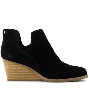 TOMS Gwen Wedge Boots - Black