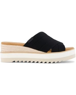 TOMS Diana Mule Wedge Sandal - Blue