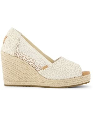 TOMS Essential Wedge Peep-Toe - Natural
