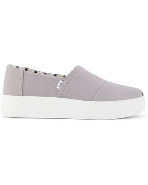 TOMS Asher Platform Slip-On Trainer - Grey