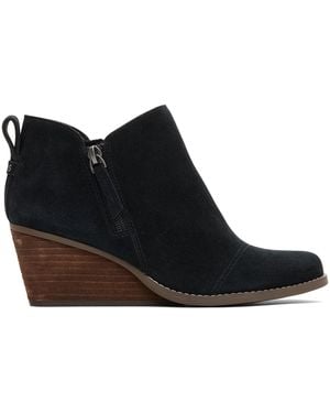 TOMS Goldie Wedge Boots - Black