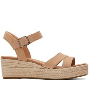 TOMS Audrey Wedge Sandal - Brown