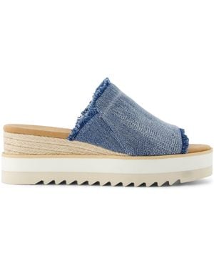 TOMS Diana Mule Wedge Sandal - Blue