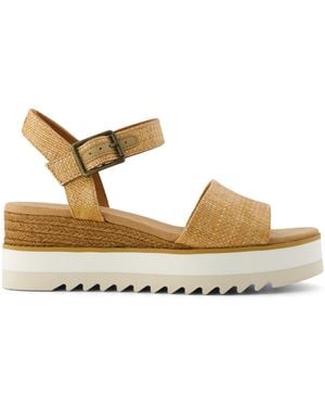 TOMS Diana Wedge Sandal - Metallic