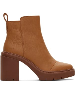 TOMS Rya Heeled Boots - Brown