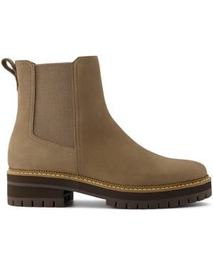 TOMS Nubuck Leather Water-Resistant Chelsea Boots - Brown