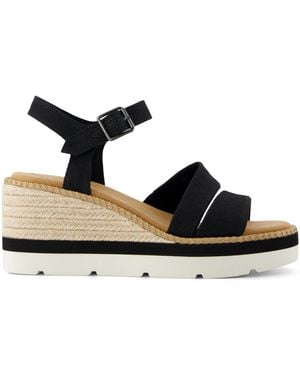 TOMS Darya Wedge Sandal - Black