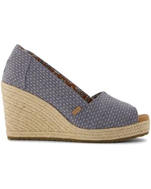 TOMS Essential Wedge Peep-Toe - Blue