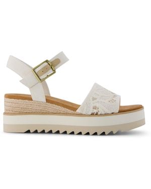 TOMS Diana Wedge Sandal - Metallic