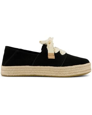 TOMS Carolina Lace Up Espadrille - Black