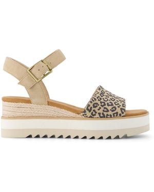 TOMS Diana Wedge Sandal - Metallic