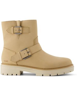 TOMS Ionie Moto Boots - Natural