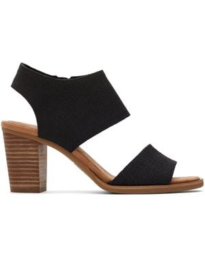 TOMS Majorca Cut-Out Heeled Sandal - Black