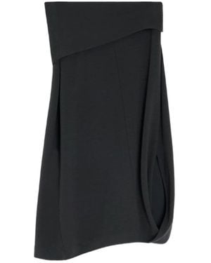 Lemaire Twisted Hem Skirt - Black