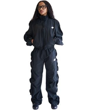 Alexander Wang Mid-Rise Zip Track Pants - Blue