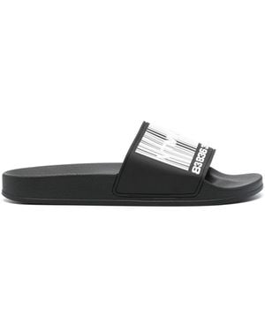VTMNTS Barcode Logo Pool Slide - Black