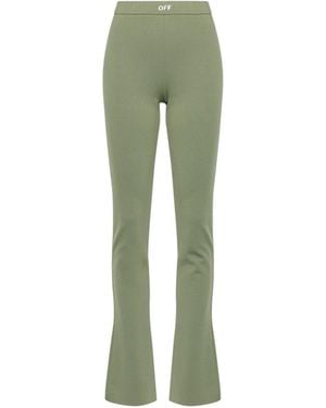 Off-White c/o Virgil Abloh Sleek Split Leggings - Green