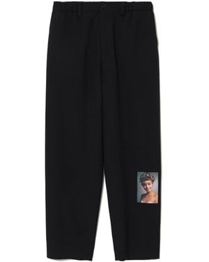 Undercover Twin Peaks Wool Easy Pants - Black