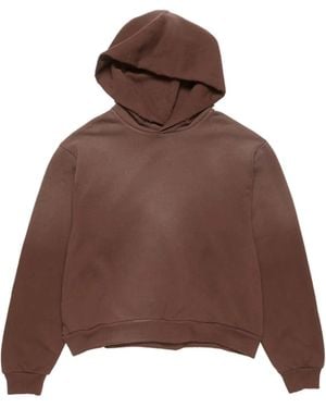 Acne Studios Logo Hooded Sweater - Brown