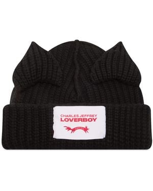 Charles Jeffrey Chunky Ears Beanie - Black