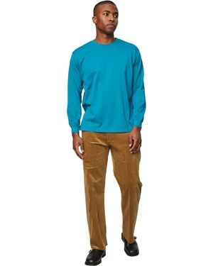 AURALEE Seamless Hi Neck L/S Tee in Natural for Men | Lyst