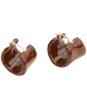 Jil Sander Scented Skin Earrings 4 - Brown