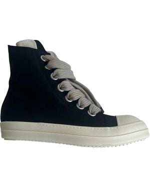 Rick Owens Jumbolace Sneakers /Milk) - Black