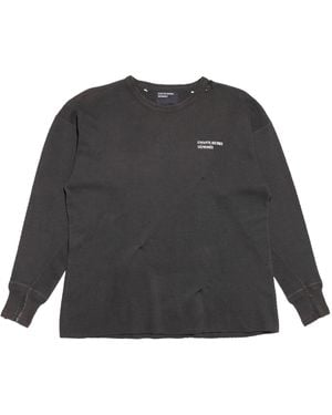 ENFANTS RICHES DÉPRIMÉS ロングスリーブTシャツ グレー ENFANTS RICHES DÉPRIMÉSグレー ロングスリーブ Tシャツ