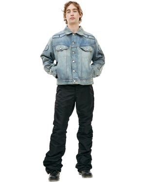 Satoshi Nakamoto Denim Moto Jacket - Black