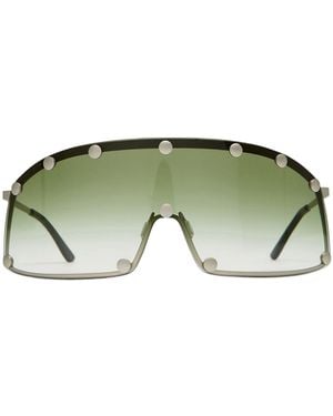 Rick Owens Shielding Sunglasses - Green