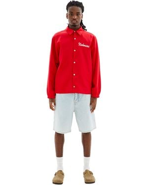 NAHMIAS Miracle Academy Silk Coach Jacket - Red