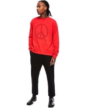 Undercover Peace Sign Sweatshirt - Red