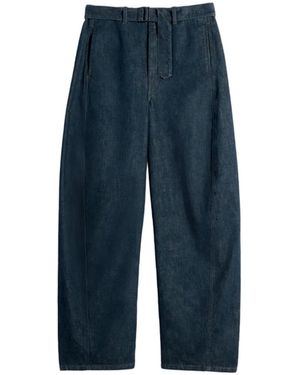 Lemaire Twisted Belted Pants - Blue