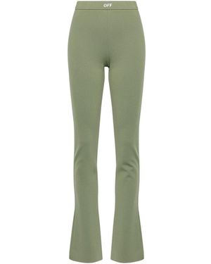 Off-White c/o Virgil Abloh Sleek Split Leggings - Green