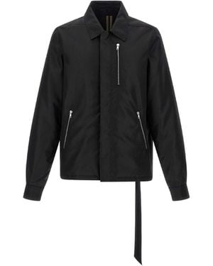 Rick Owens Concealed Zipfront Jacket - Black