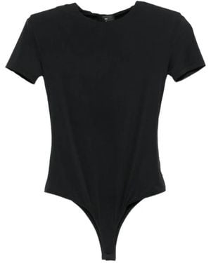 Wardrobe NYC Rhw Blade Cap Sleeve Bodysuit - Black